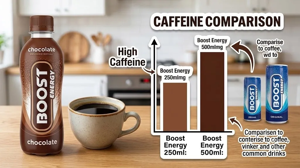 How Much Caffeine Is in Boost Energy Drink