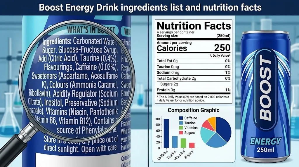 Boost Original calories and nutrition information